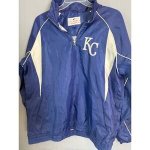 Kansas City Royals KC MLB Genuine Merchandise Windbreaker Jacket Blue Men’s M